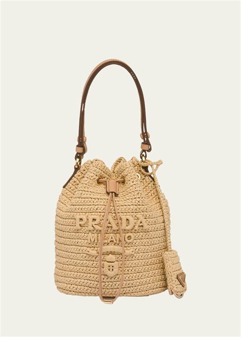 prada bucket bag sale|prada raffia bucket bags.